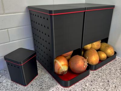 Potato, Onion & Garlic Bin / Dispenser / Keeper
