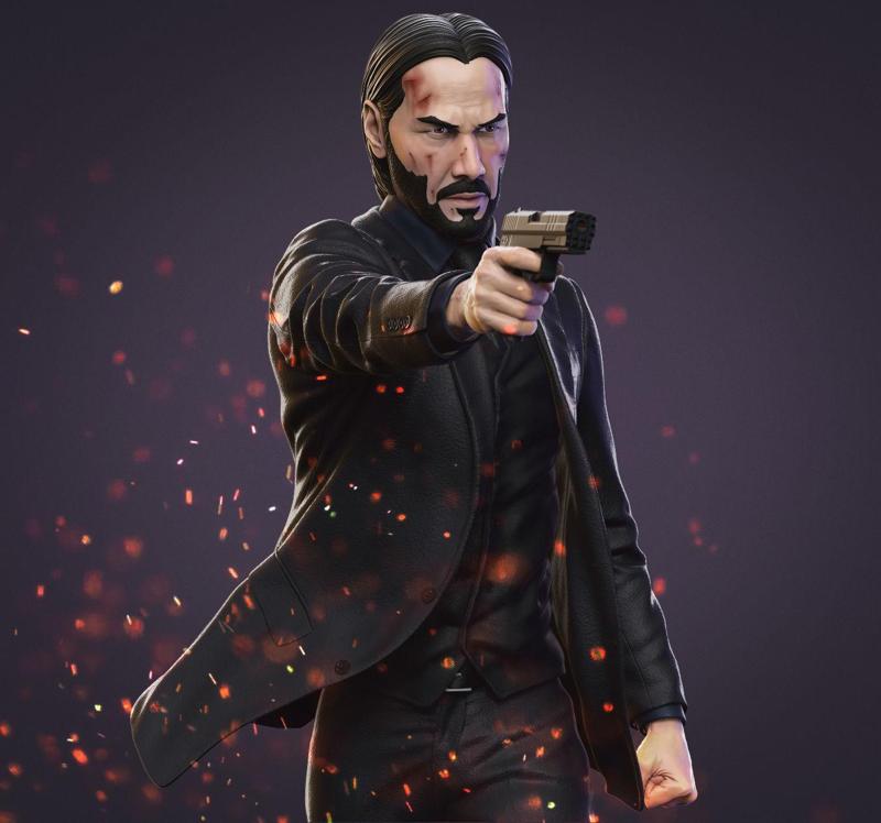 John Wick 3D Model