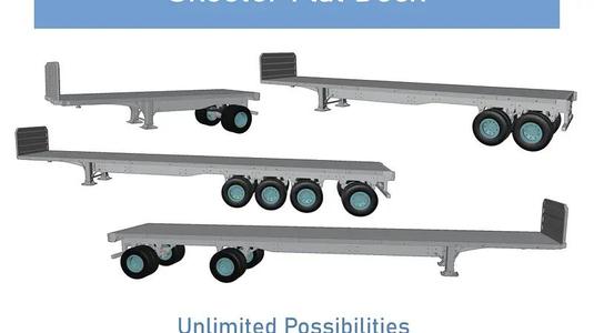 1/14 Scale Flat Deck Trailer