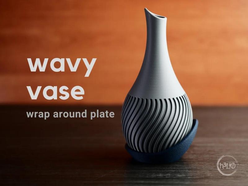 wavy vase · wrap around plate