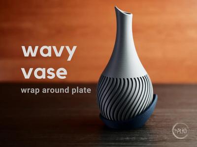 wavy vase · wrap around plate