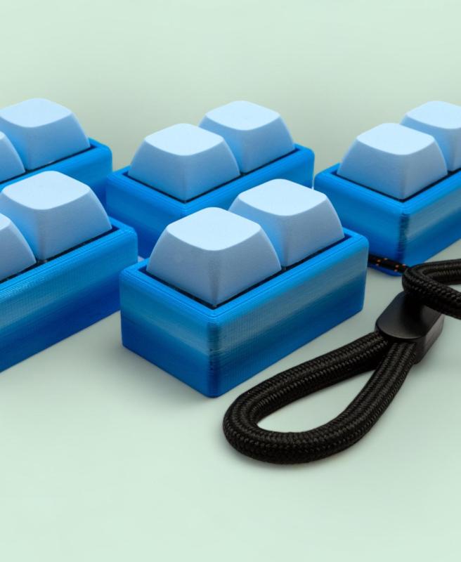 Chonky Double Key Switch Fidget Lanyard