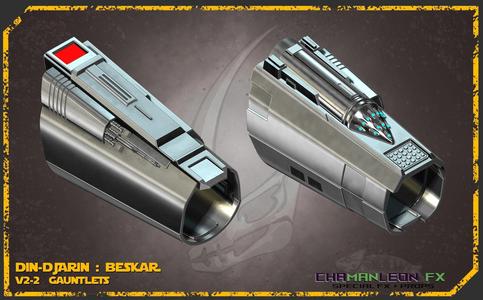Din Djarin Mandalorian Beskar Gauntlets Cosplay Armor
