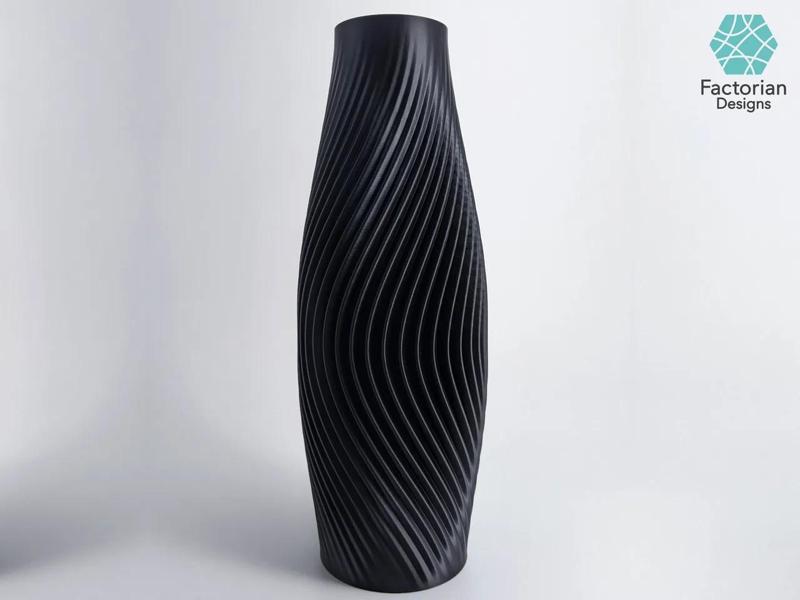 Modern 3D Printed Vase “Volute” – Elegant Home Decor | STL File