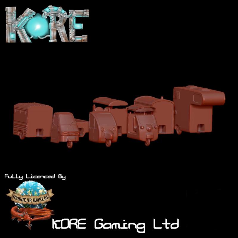 Modular Tuk Tuks 28mm