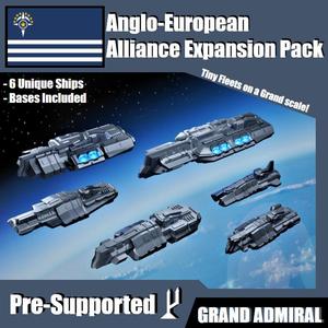 SCI-FI Ships Expansion Pack – Anglo European Alliance – Presupported