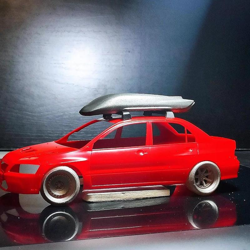 Sport Ski box for Diecast 1:24 1:64 – Roof box
