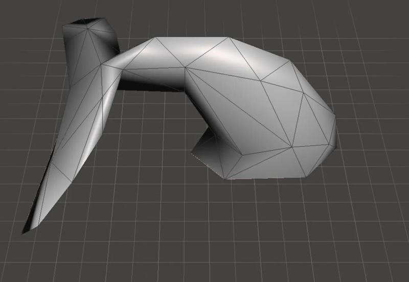 Low Poly Whale Tail