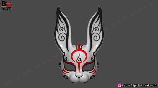 Rabbit Mask – Fox Mask – Bunny Mask – Demon Kitsune Cosplay