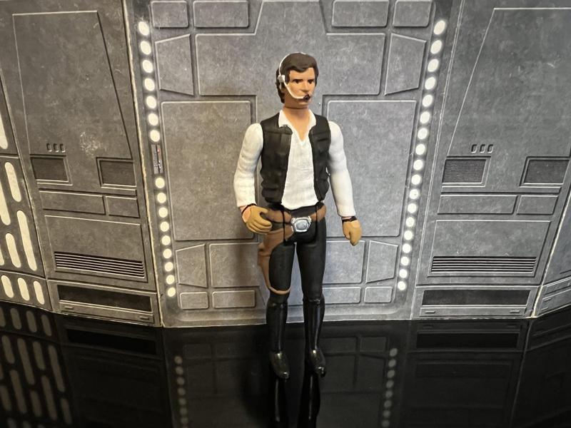 STAR WARS HAN SOLO GUNNER, DONT GET COCKY, VINTAGE CUSTOM UNPRODUCED KENNER, HASBRO ACTION FIGURE, 3.75", 1/18, 5POA