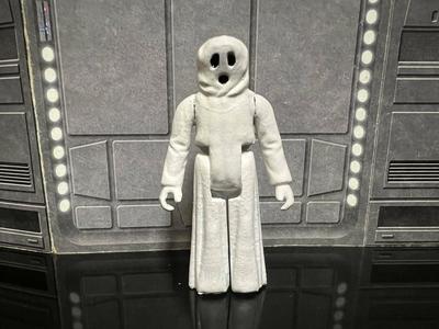 STAR WARS JAWA GHOST HALLOWEEN SPECIAL 2023, CUSTOM UNPRODUCED KENNER, HASBRO ACTION FIGURE, 3.75″, 1/18, 5POA