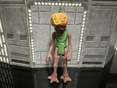 STAR WARS PUMPKIN HEAD HAMMERHEAD HALLOWEEN SPECIAL 2023, CUSTOM UNPRODUCED KENNER, HASBRO ACTION FIGURE, 3.75″, 1/18, 5POA