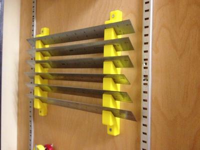 Shop Tool Cabinet Ruler Rack