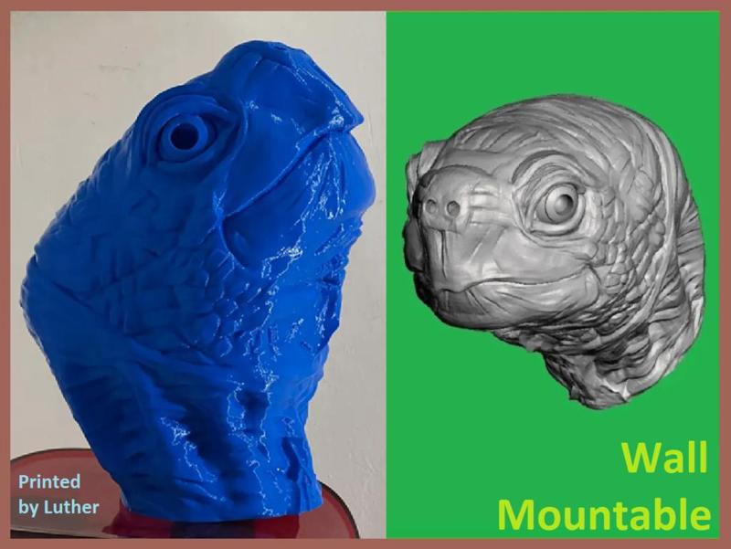 Turtle Head For Wall (Large)