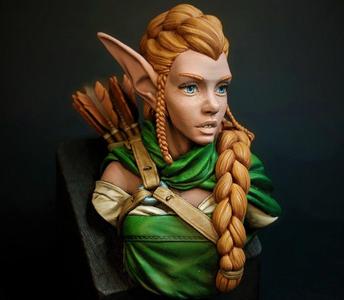 Elf Archer Bust Support Free