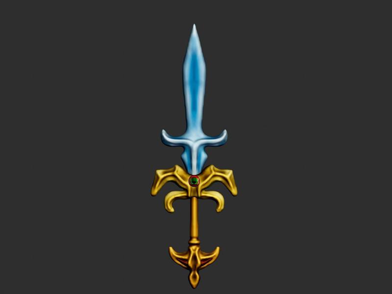 A Battle Sword 3d Model