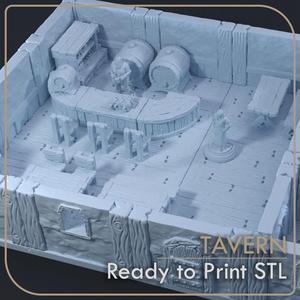 Tavern set for DnD game 3D Model Collection