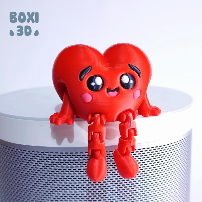 HEART- FLEXI – ARTICULATED – CUTE-PRINT IN PLACE