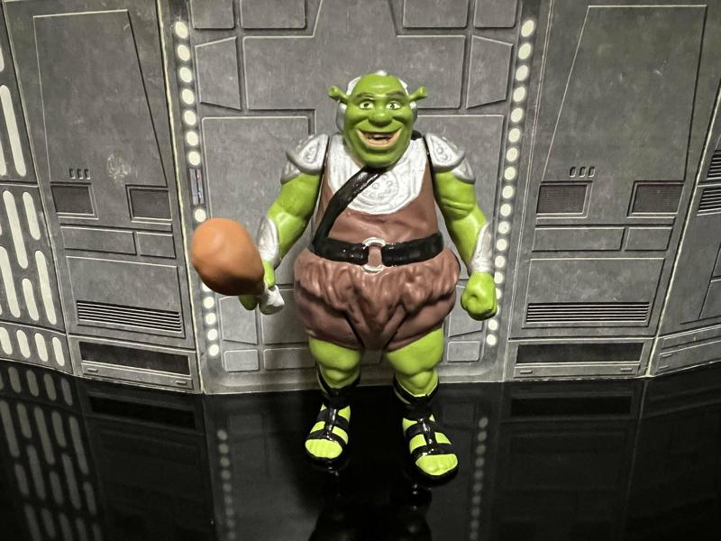 STAR WARS VINTAGE CUSTOM SHREK GAMMOREAN GUARD OGRE, UNPRODUCED KENNER, HASBRO ACTION FIGURE, 3.75", 1/18, 5POA