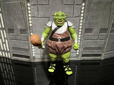 STAR WARS VINTAGE CUSTOM SHREK GAMMOREAN GUARD OGRE, UNPRODUCED KENNER, HASBRO ACTION FIGURE, 3.75", 1/18, 5POA