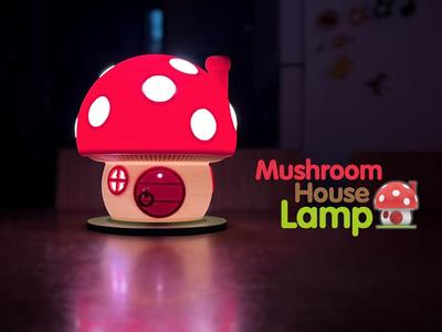 Mushroom House Lamp