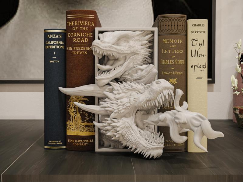 Drogon Book Nook and Wall Mount