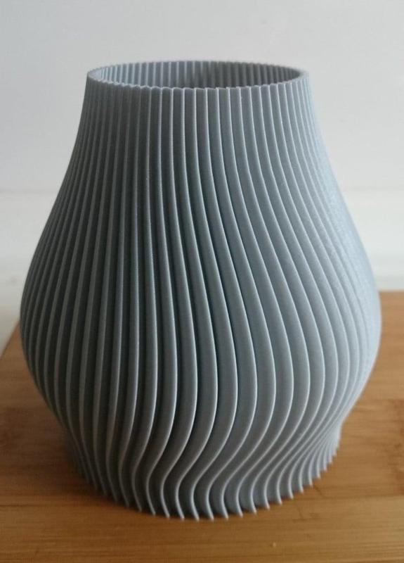 Ribbed Vase