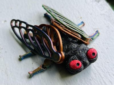 Articulated Cicada with Flexi Body and Legs