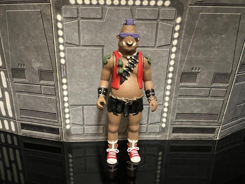 STAR WARS TMNT BEBOP GAMORREAN MASHUP, VINTAGE CUSTOM KENNER STYLE ACTION FIGURE, 3.75", 1/18