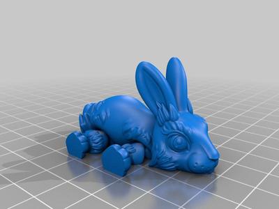 PRINT-IN-PLACE FLEXI CUTE RABBIT ARTICULATED