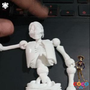 ARTICULATED PRINT-IN-PLACE SKELETON COCO