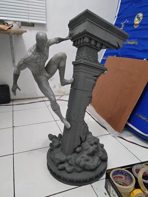 Spiderman statue fan art 3d print