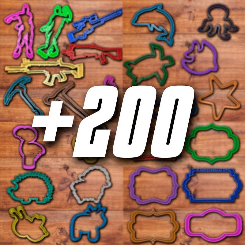 All cookie cutter sets (+200 cookie cutters)