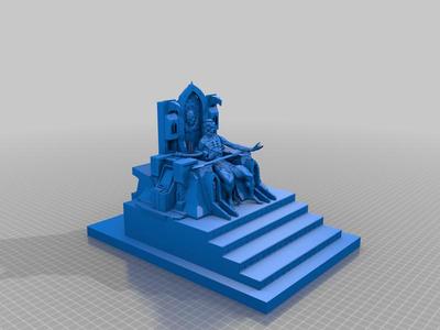 The God Emperor of Mankind + Golden Throne (sort of)