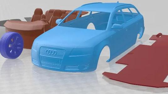 Audi A6 C6 Avant 2005 Printable Car