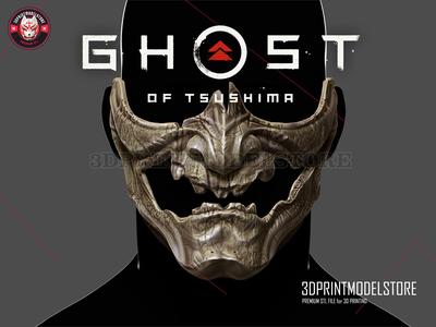 Ghost of Tsushima Skeletal Mask – Japanese Oni Samurai Helmet