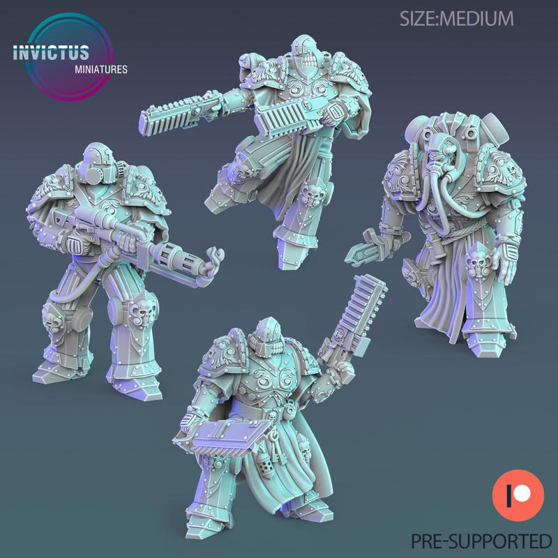 Space Dark Knights Set / Alien Soldier / Space Officer / Cyberpunk Warrior / Cosmic Invasion / Trooper Attack / Sci-Fi Encounter