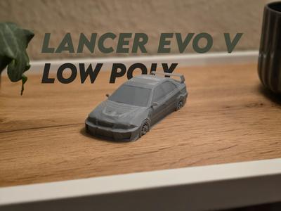 Mitsubishi Lancer Evo V Low Poly
