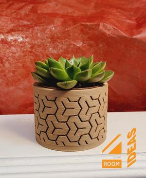 Succulent Planter Japanese Style – Hexagons/ Bishamon Kikkō V2