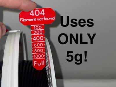 Filament Gauge – Check Your Spool with Just 5g! 