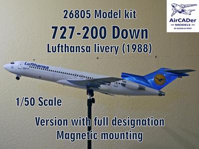 26805 Model kit Boeing 727-200 Down