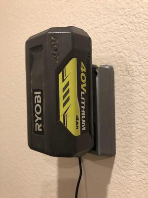 Ryobi 40 Volt Charger Wall Mount