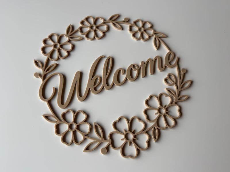 Welcome Floral Wreath for Door and Window