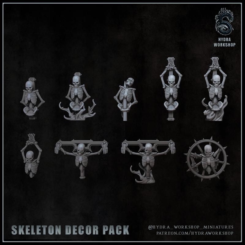 Skeleton decor pack