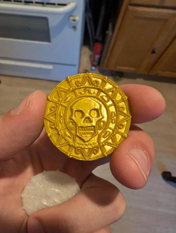 Pirates of the Caribbean Aztec Coin Double Sided   