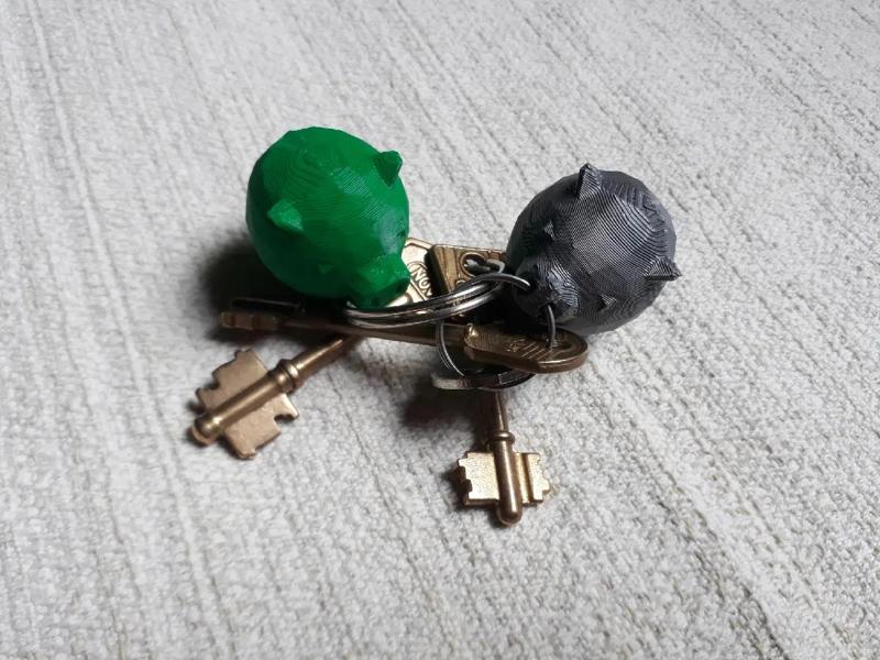 Low Poly - Piggy Keychain   