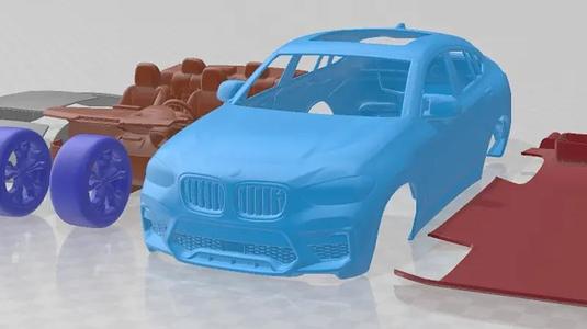 BMW X4 M Competition 2020 Printable Car