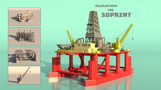 oilplatform for 3Dprint