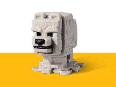 minecraft wolf mcdonalds happy meal figurine