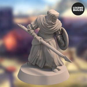 Night s Cult Follower with Spear and Shield – Pose 2